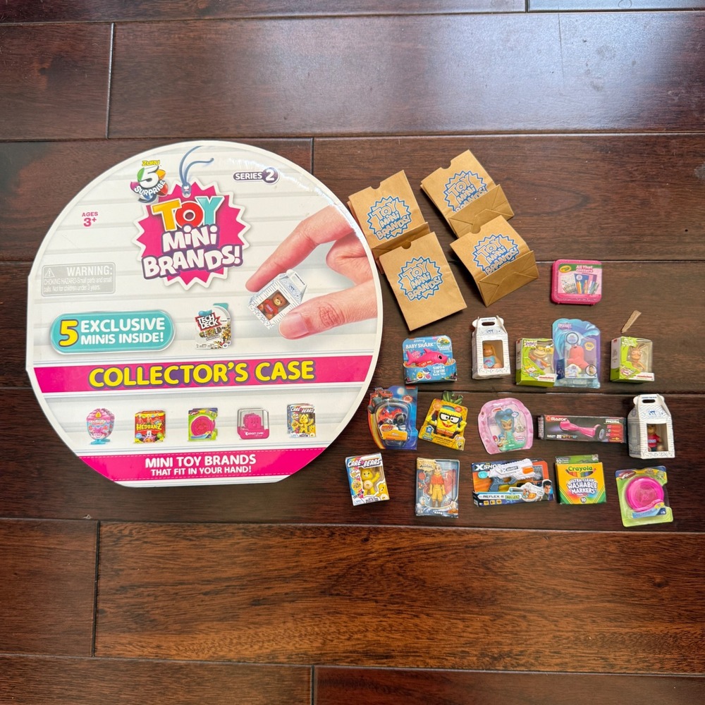 Zuru‎ Surprise Toy Mini Brands Collector Case 16 Minis 4 Bags Series 2 Lot